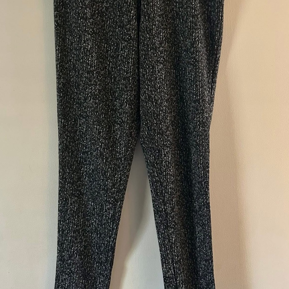 Black and Gray Textured Pants